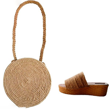 ست کیف و صندل زنانه زاشادو (Zashadu) مدل کنفی کد 250