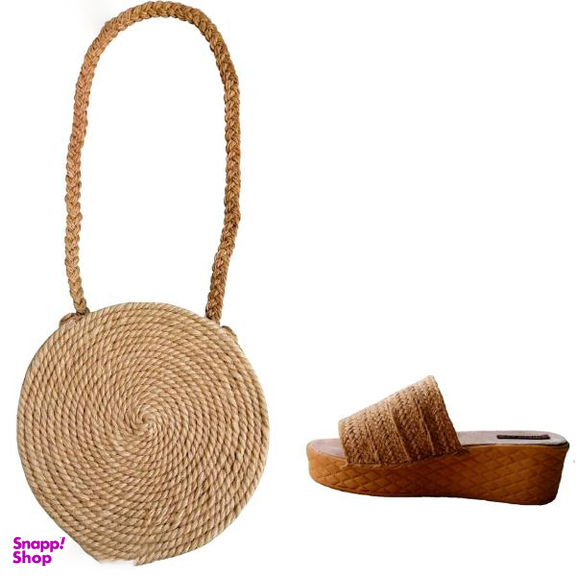 ست کیف و صندل زنانه زاشادو (Zashadu) مدل کنفی کد 250