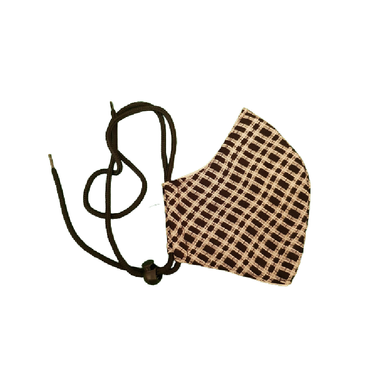 ماسک پارچه ای زنانه مدل چهارخونه