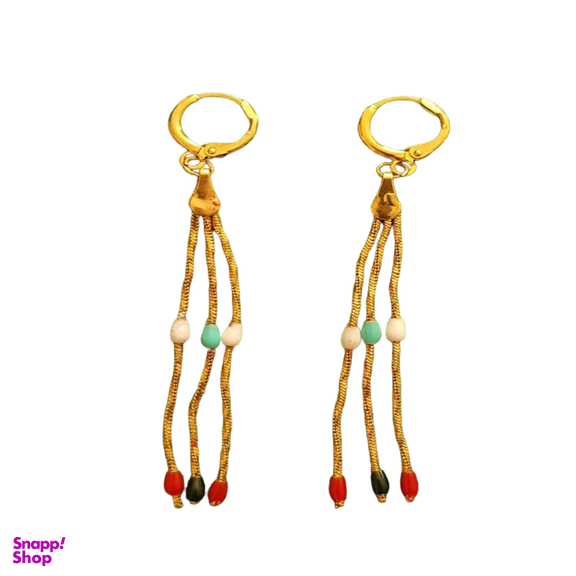گوشواره دخترانه مدل مینا کاری رنگی رنگی