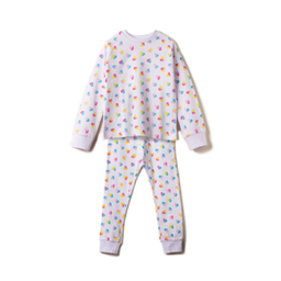 ست بلوز و شلوار دخترانه جی بی جو طرح قلب کد WH70064