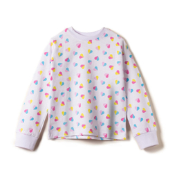 ست بلوز و شلوار دخترانه جی بی جو طرح قلب کد WH70064