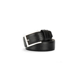 کمربند زبانه دار کروکو (Croco) مدل دولا چرم رنگ مشکی