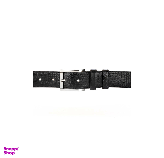 کمربند زبانه دار کروکو (Croco) مدل دولا چرم رنگ مشکی
