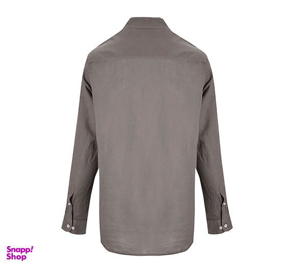 پیراهن آستین بلند یقه دار لینن بادی اسپینر (Body Spinner) مدل 12168