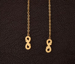 گوشواره شهر شیک طرح بخیه ای بی نهایت مدل SH508