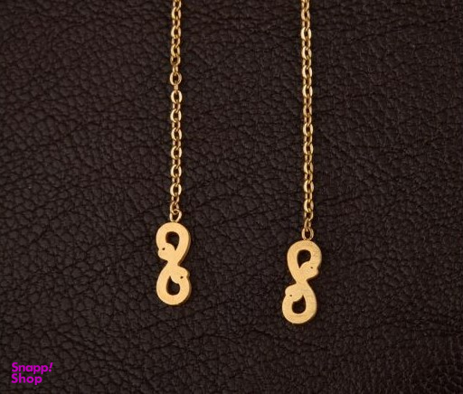 گوشواره شهر شیک طرح بخیه ای بی نهایت مدل SH508