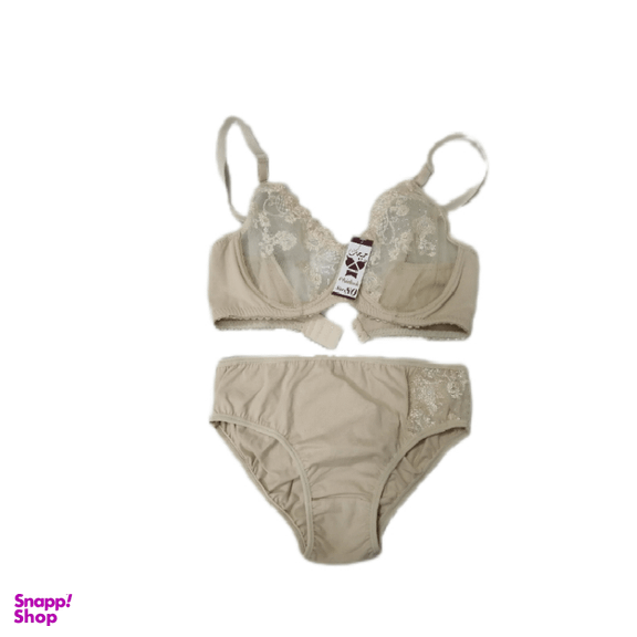 ست شورت و سوتین زنانه چیچک (Chichak) رنگ کرم