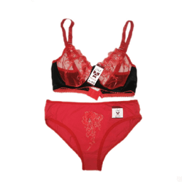 ست شورت و سوتین چیچک (Chichak) رنگ قرمز مشکی