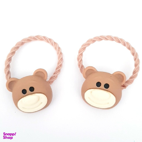 کش مو دخترانه مدل خرس قهوه‌ای