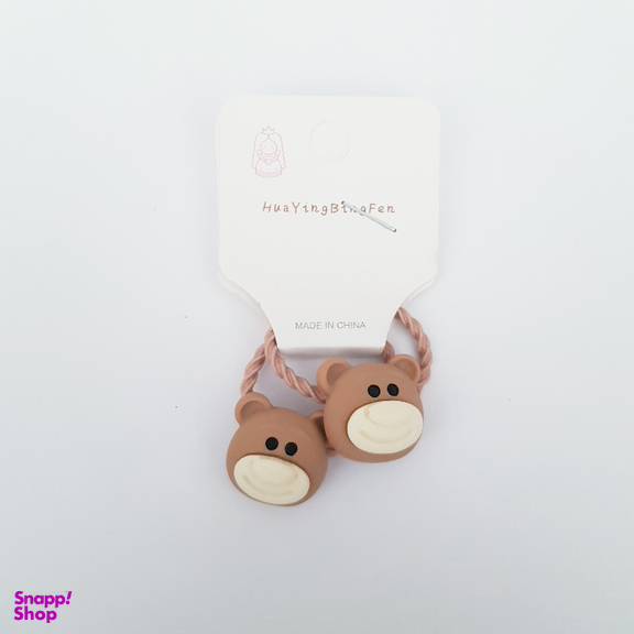 کش مو دخترانه مدل خرس قهوه‌ای