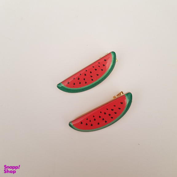 گیره مو دخترانه مدل هندوانه بسته 2 عددی