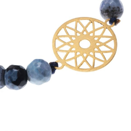 دستبند طلا 18 عیار رزا مدل BS138