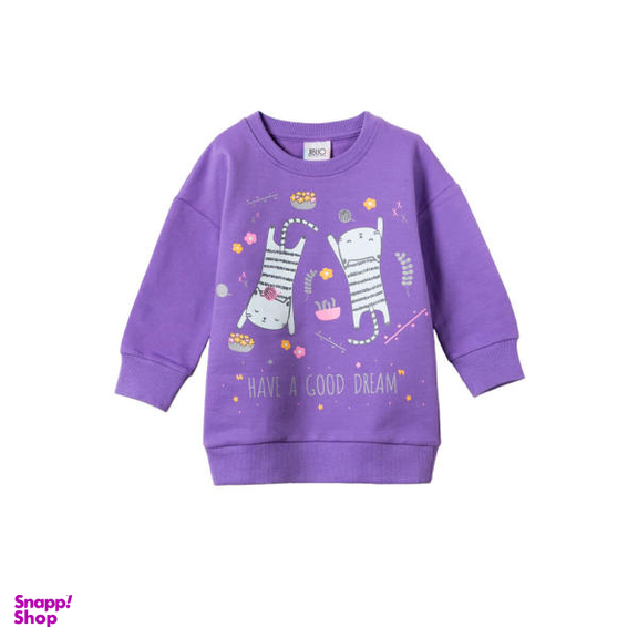 سویشرت دخترانه جی بی جو (Jibijo) مدل چاپ گربه کد 70037PP