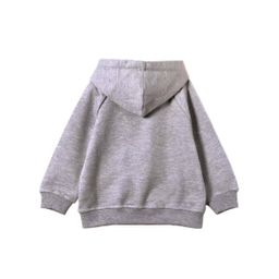 سویشرت دخترانه جی بی جو (Jibijo) مدل ساده کد 70011 رنگ طوسی