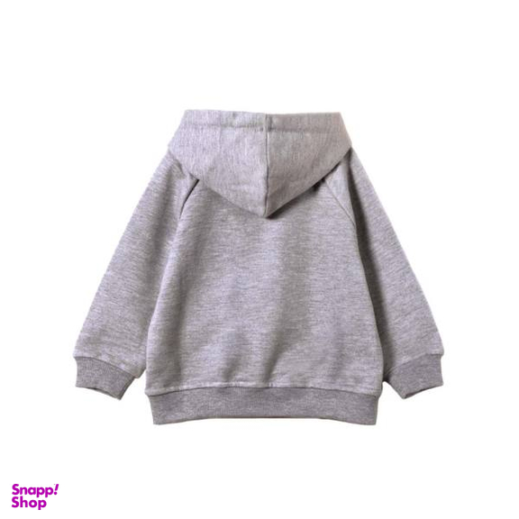 سویشرت دخترانه جی بی جو (Jibijo) مدل ساده کد 70011 رنگ طوسی