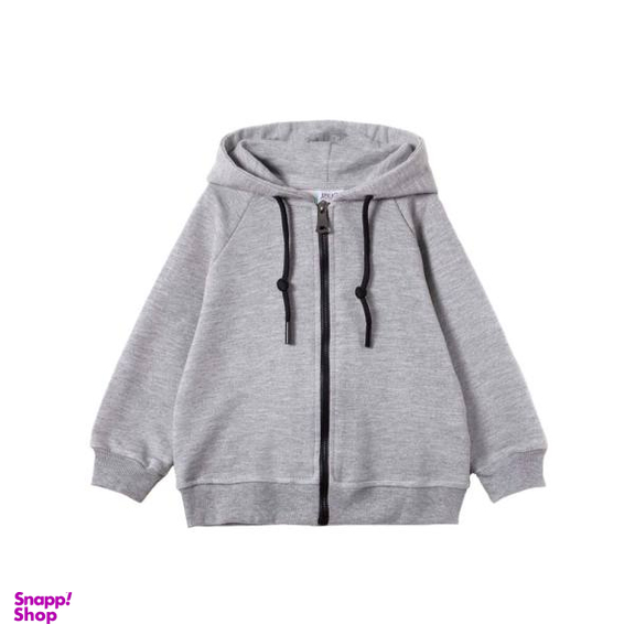 سویشرت دخترانه جی بی جو (Jibijo) مدل ساده کد 70011 رنگ طوسی