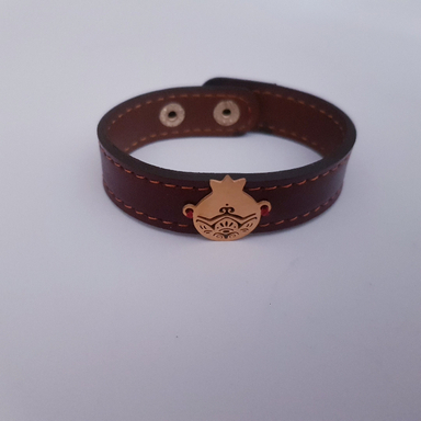 دستبند چرم زنانه مدل انار