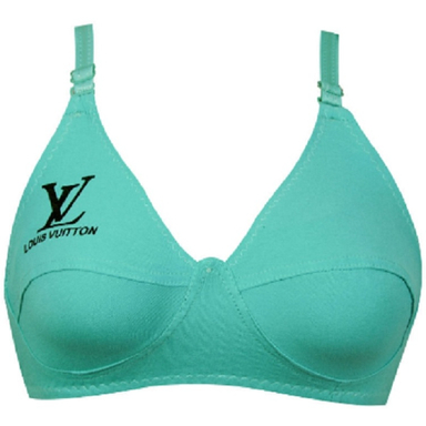 سوتین زنانه مدل ساده LV رنگ آبی
