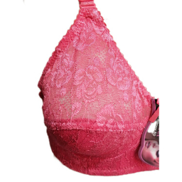 سوتین زنانه سابرینا (Sabrina) نخ گیپور رنگ گلبهی تیره