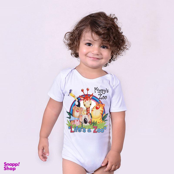 بادی آستین کوتاه نوزاد مدلا (Medela) مدل باغ وحش کد MAS152552