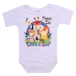 بادی آستین کوتاه نوزاد مدلا (Medela) مدل باغ وحش کد MAS152552