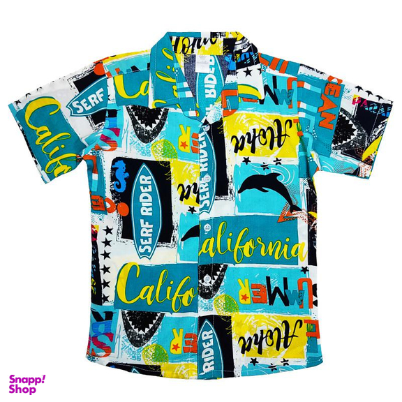 پیراهن پسرانه مدلا (Medela) طرح هاوایی کد KAM 1122