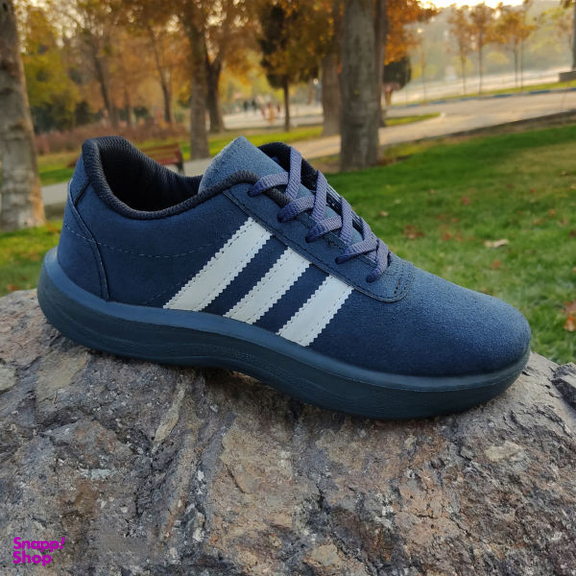 کفش روزمره مردانه شهر چرم (Leather City) مدل واکر رنگ سرمه ای