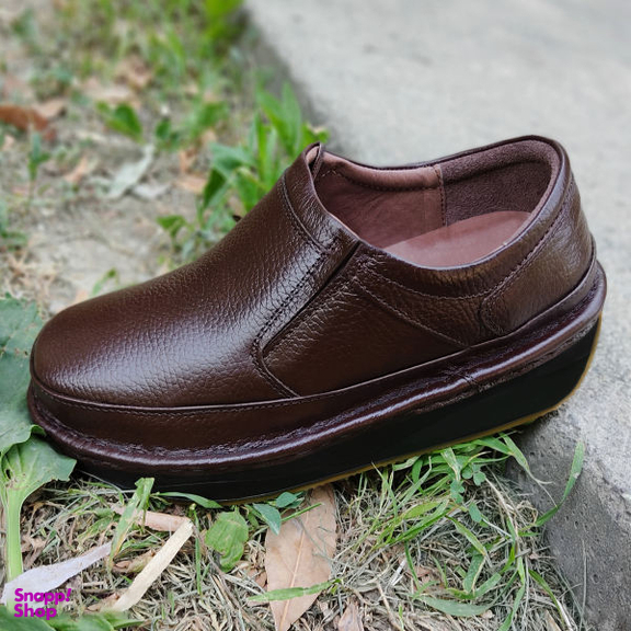 کفش طبی مردانه چرم تبریز (Charm Tabriz) مدل آسایش رنگ قهوه ای