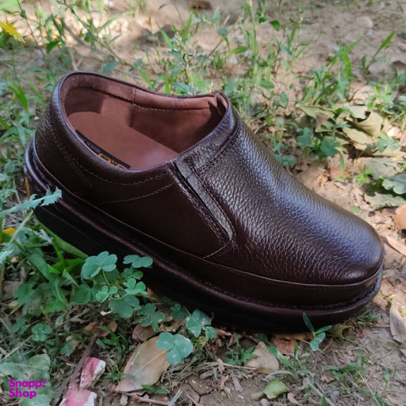 کفش طبی مردانه چرم تبریز (Charm Tabriz) مدل آسایش رنگ قهوه ای