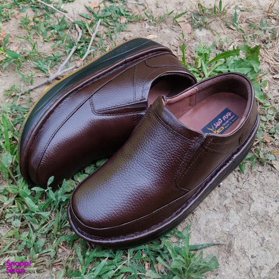 کفش طبی مردانه چرم تبریز (Charm Tabriz) مدل آسایش رنگ قهوه ای
