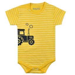 ست 3 تکه لباس نوزادی بی بی وان (Baby One) مدل تراکتور