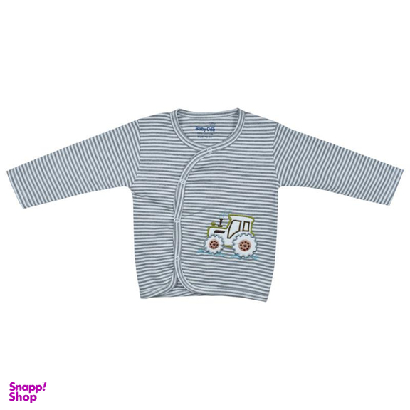ست 3 تکه لباس نوزادی بی بی وان (Baby One) مدل تراکتور