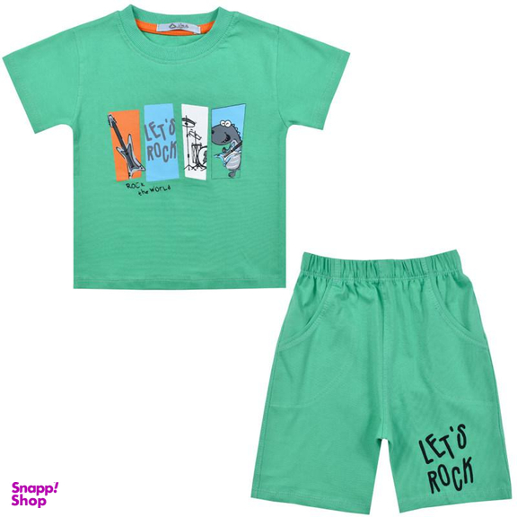 ست تیشرت و شلوارک پسرانه نیروان (Nirvaan) مدل 2104 -3