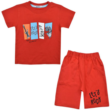 ست تیشرت و شلوارک پسرانه نیروان (Nirvaan) مدل 2104 -2