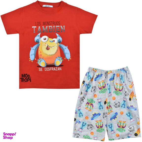 ست تیشرت و شلوارک پسرانه نیروان (Nirvaan) مدل 2128 -2