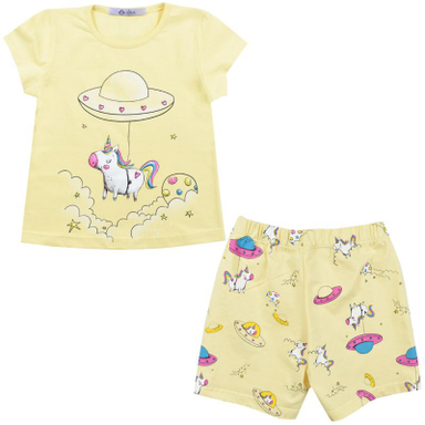 ست تیشرت و شلوارک دخترانه نیروان (Nirvaan) مدل 2152 -2