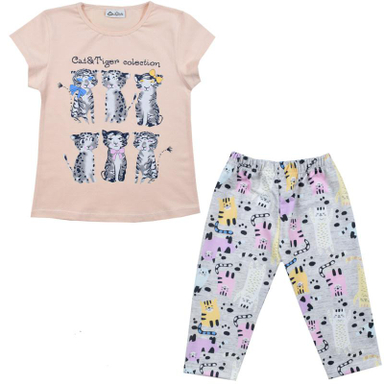 ست تیشرت و شلوارک دخترانه نیروان (Nirvaan) مدل 2142 -1