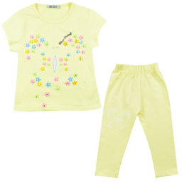 ست تیشرت و شلوارک دخترانه نیروان (Nirvaan) مدل 2100 -4