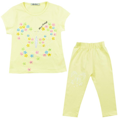 ست تیشرت و شلوارک دخترانه نیروان (Nirvaan) مدل 2100 -4