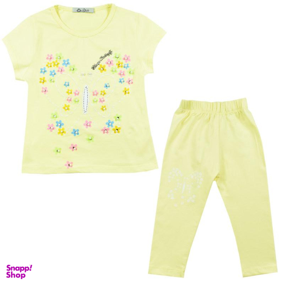 ست تیشرت و شلوارک دخترانه نیروان (Nirvaan) مدل 2100 -4