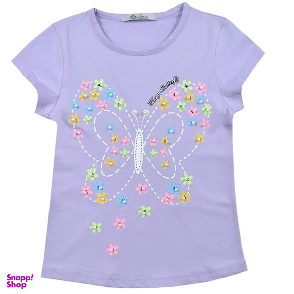 ست تیشرت و شلوارک دخترانه نیروان (Nirvaan) مدل 2100 -3