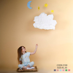 ست تیشرت و شلوارک دخترانه نیروان (Nirvaan) مدل 2100 -3