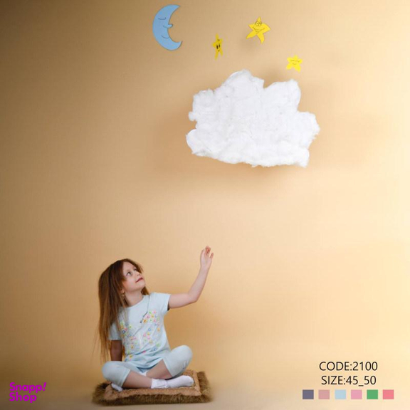 ست تیشرت و شلوارک دخترانه نیروان (Nirvaan) مدل 2100 -3