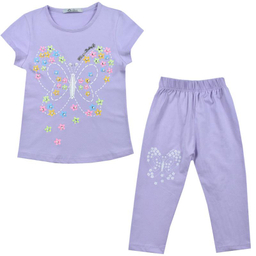 ست تیشرت و شلوارک دخترانه نیروان (Nirvaan) مدل 2100 -3