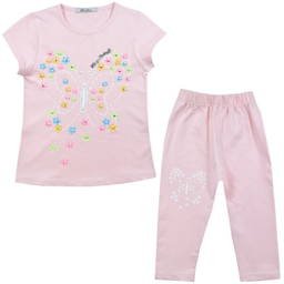 ست تیشرت و شلوارک دخترانه نیروان (Nirvaan) مدل 2100 -2