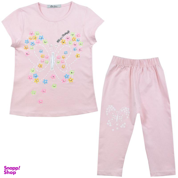 ست تیشرت و شلوارک دخترانه نیروان (Nirvaan) مدل 2100 -2