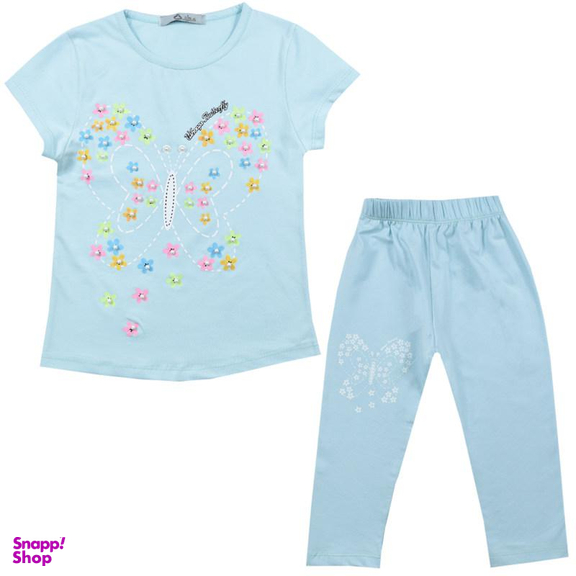 ست تیشرت و شلوارک دخترانه نیروان (Nirvaan) مدل 2100 -1