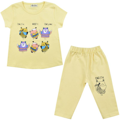 ست تیشرت و شلوارک دخترانه نیروان (Nirvaan) مدل 2149 -5