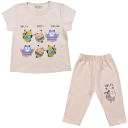 ست تیشرت و شلوارک دخترانه نیروان (Nirvaan) مدل 2149 -2